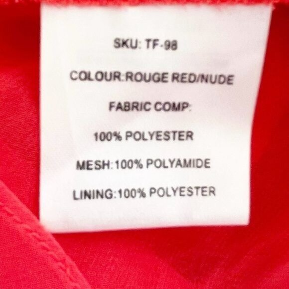 THREE FLOOR A-Line Crew Neck Pleated & Mesh Accents sleeve less Midi Dress 10 - Picture 11 of 13